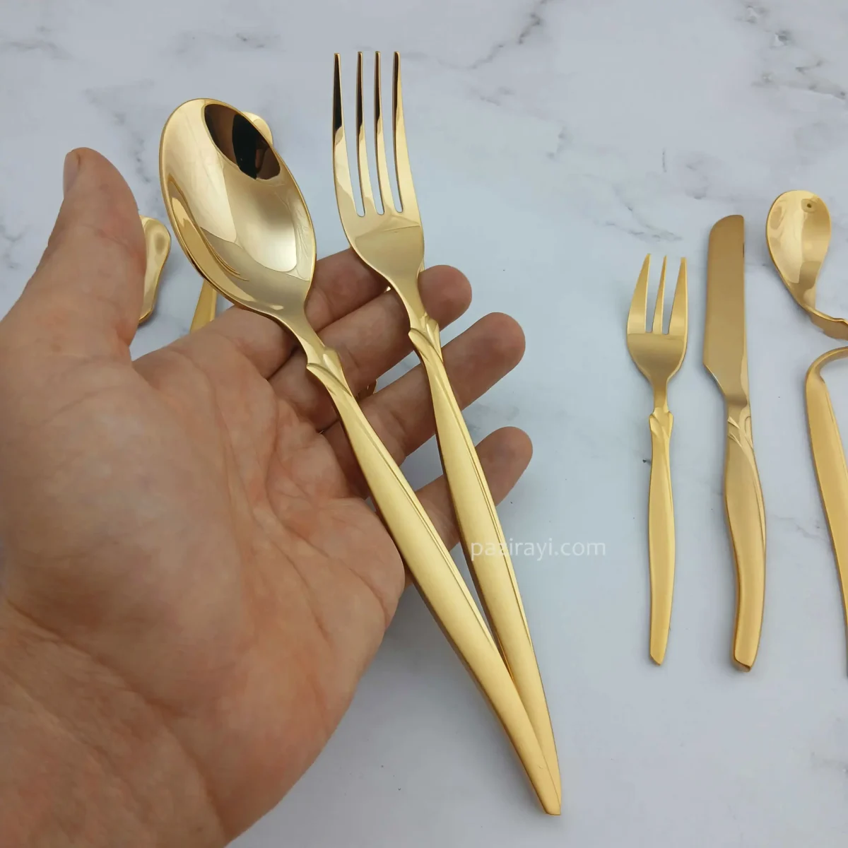 سرویس قاشق چنگال 30 نفره اس جی مدل 249sw - تصویر 9