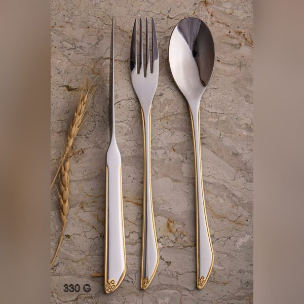 سرویس قاشق چنگال 110 پارچه 24 نفره ویکتوریا مدل 330g + هارد باکس
