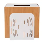 ست سطل و جای دستمال کاغذی رزاری کد 747 رنگ سفید - تصویر 6