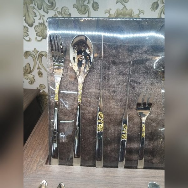 سرویس قاشق چنگال 110 پارچه 24 نفره بارونیا مدل 676g + هارد باکس
