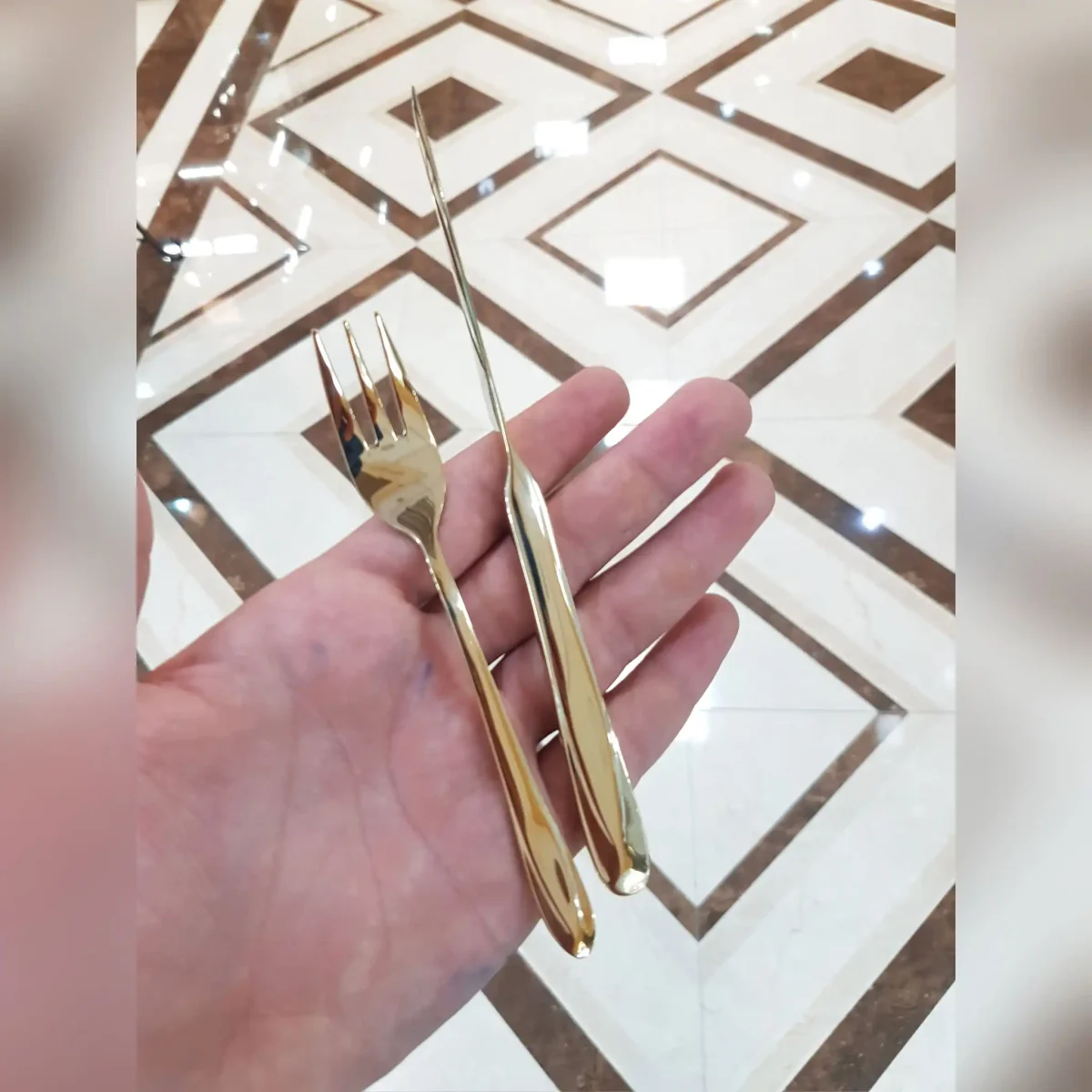 کارد و چنگال میوه خوری 12 پارچه رولنزا مدل A48W - تصویر 2