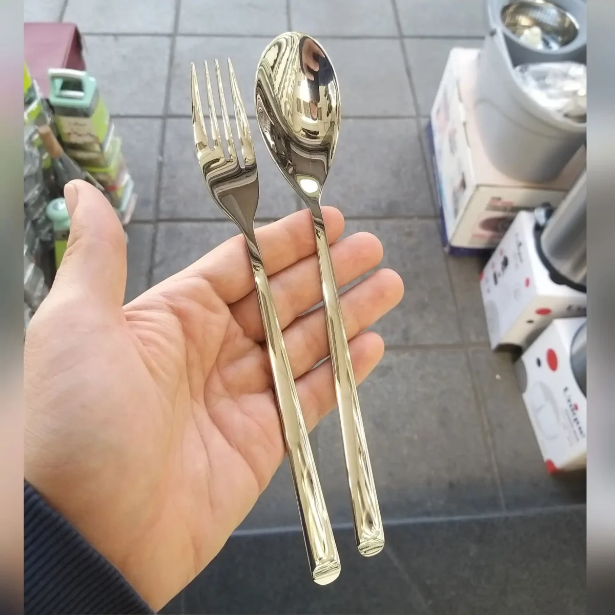 قاشق و چنگال غذاخوری 12 پارچه رولنزا مدل C36 - تصویر 2