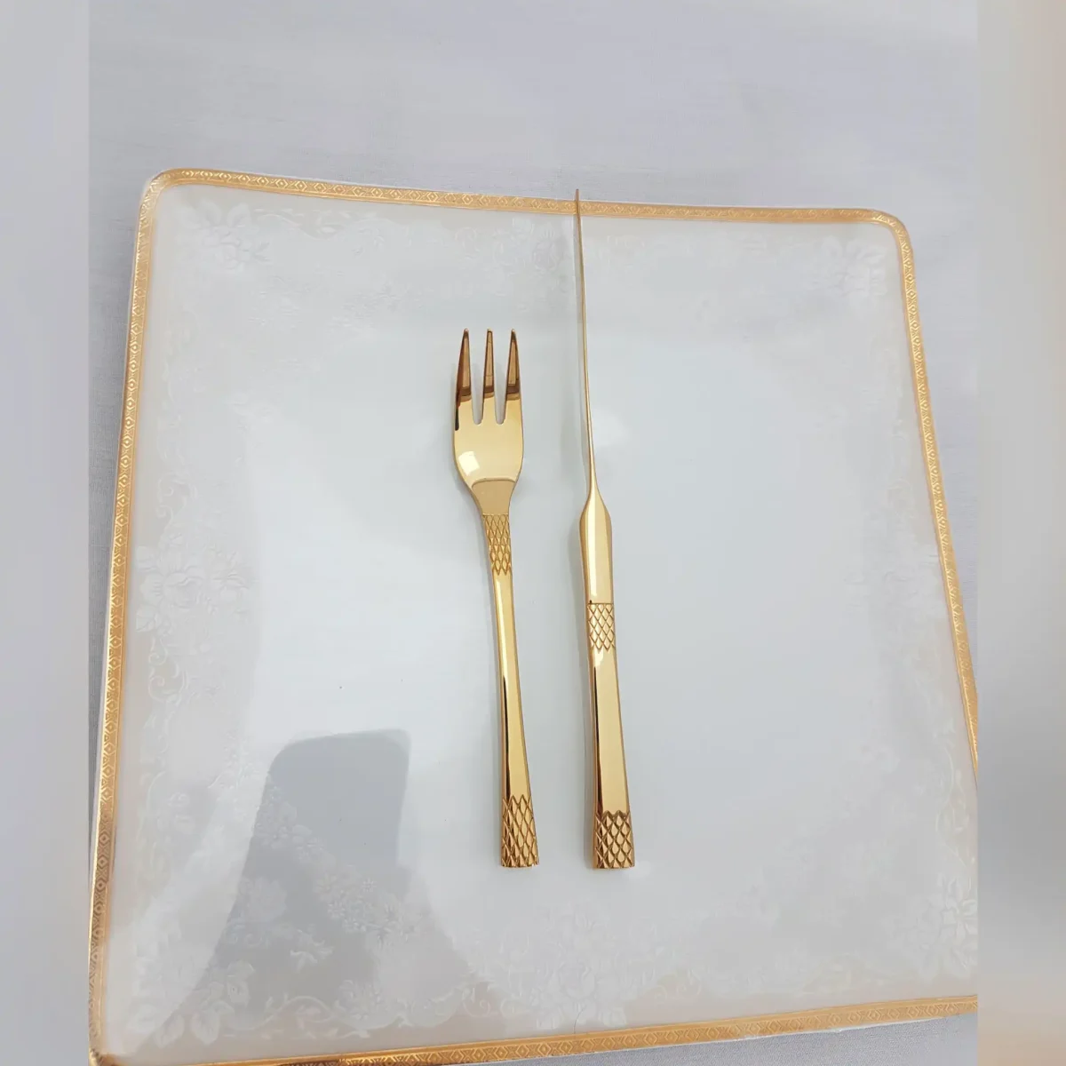 کارد و چنگال میوه خوری 12 پارچه رولنزا مدل D59W - تصویر 5