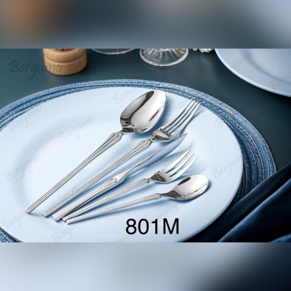 سرویس قاشق چنگال 160 پارچه برگامو مدل 801m
