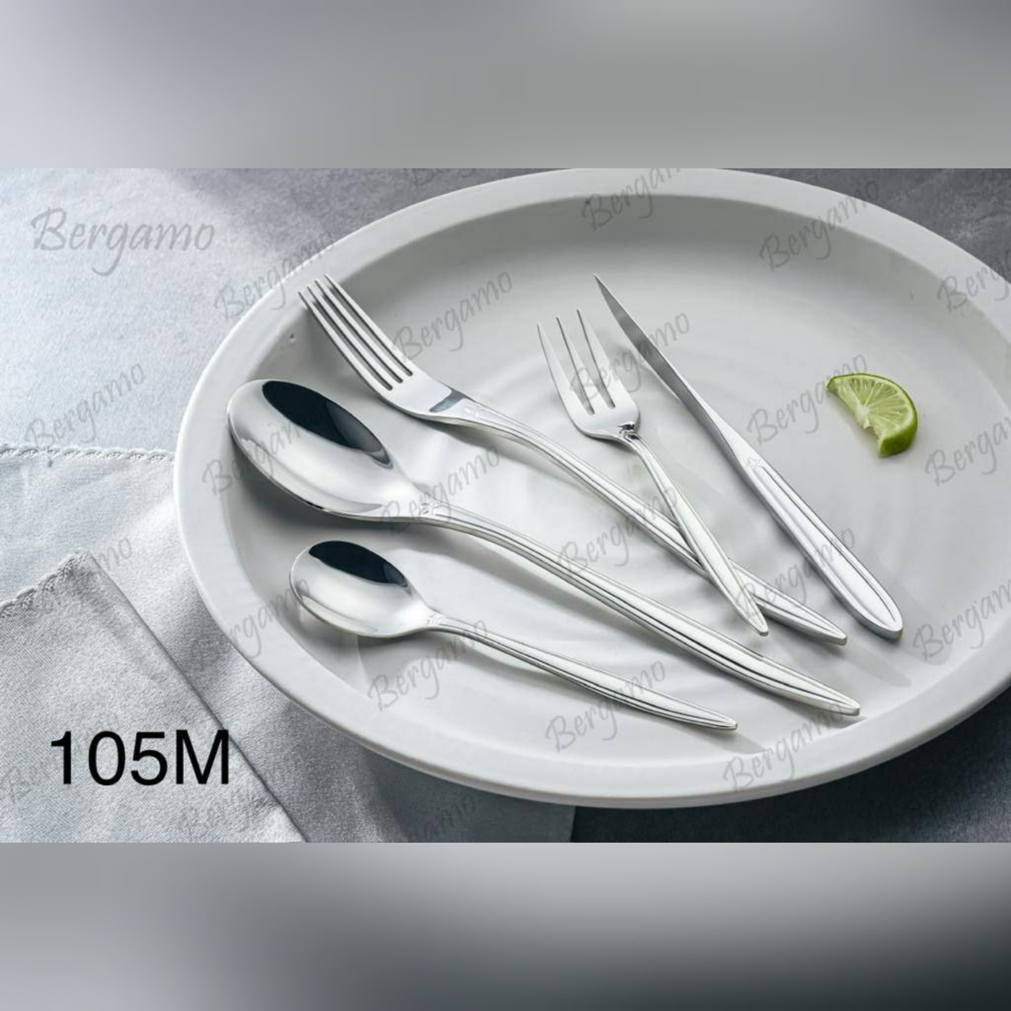 PhotoGrid_Plus_1720873765251 سرویس قاشق چنگال 160 پارچه برگامو مدل 105m - تصویر 1