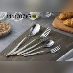سرویس قاشق چنگال 160 پارچه برگامو مدل 707G