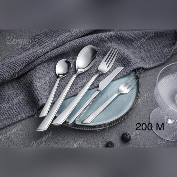 سرویس قاشق چنگال 160 پارچه برگامو مدل 200m