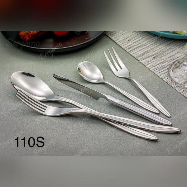 سرویس قاشق چنگال 160 پارچه برگامو مدل 110s