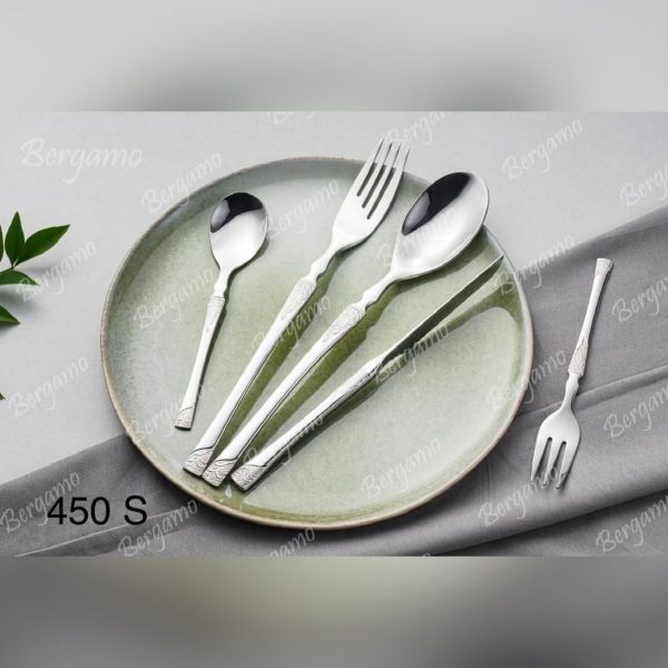 سرویس قاشق چنگال 52 پارچه 12 نفره برگامو مدل 450s