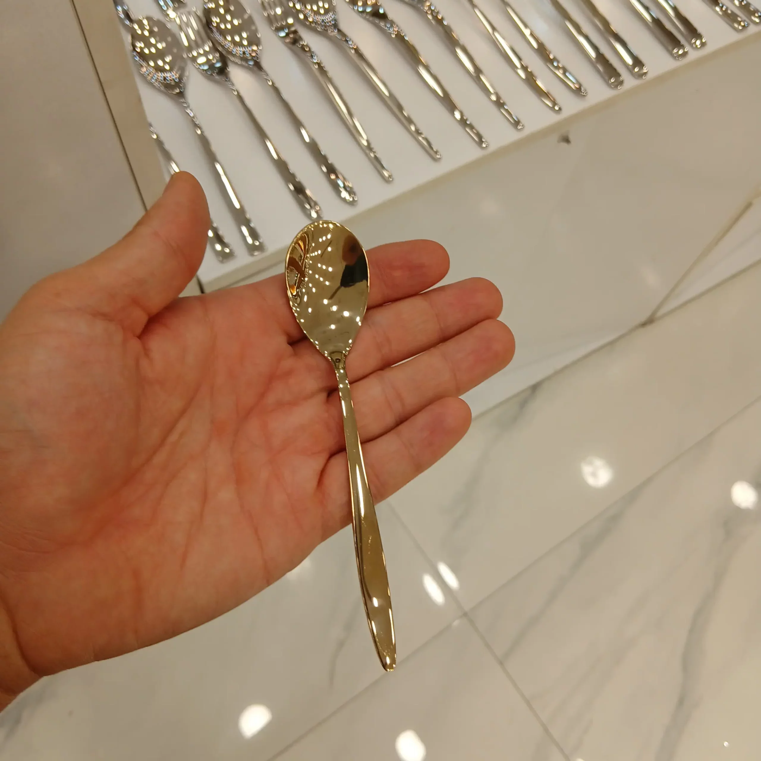 a42w (12) قاشق چای 6 پارچه رولنزا مدل A42w - تصویر 1