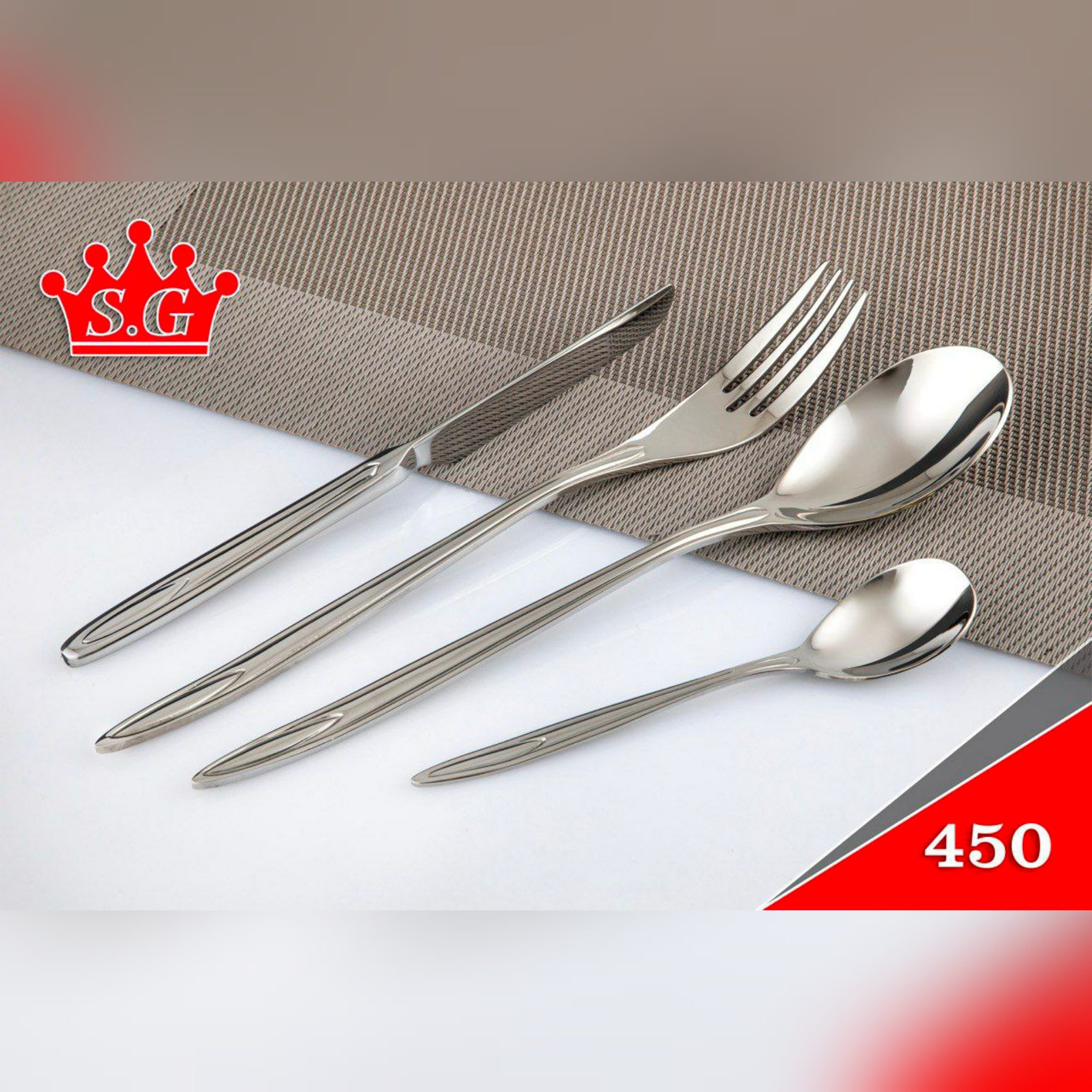 sg 450m سرویس قاشق چنگال 18 نفره اس جی مدل 450s - تصویر 1