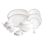 سرویس غذاخوری 102 پارچه چینی زرین ایران سری ایتالیا اف مدل Riva درجه عالی کد 51 - تصویر 4