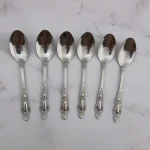 قاشق مربا مدل نگین بسته 6 عددی