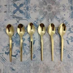 قاشق چای اس جی مدل هارمونی - طلایی