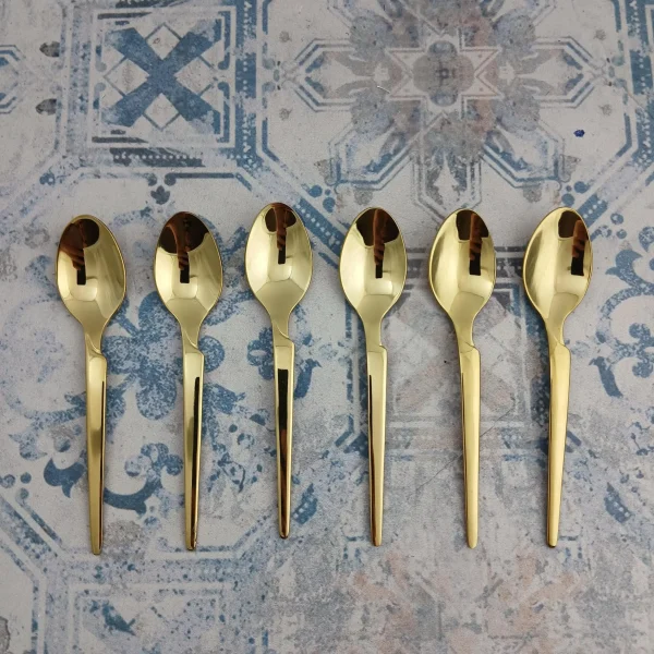 قاشق چای اس جی مدل هارمونی - طلایی