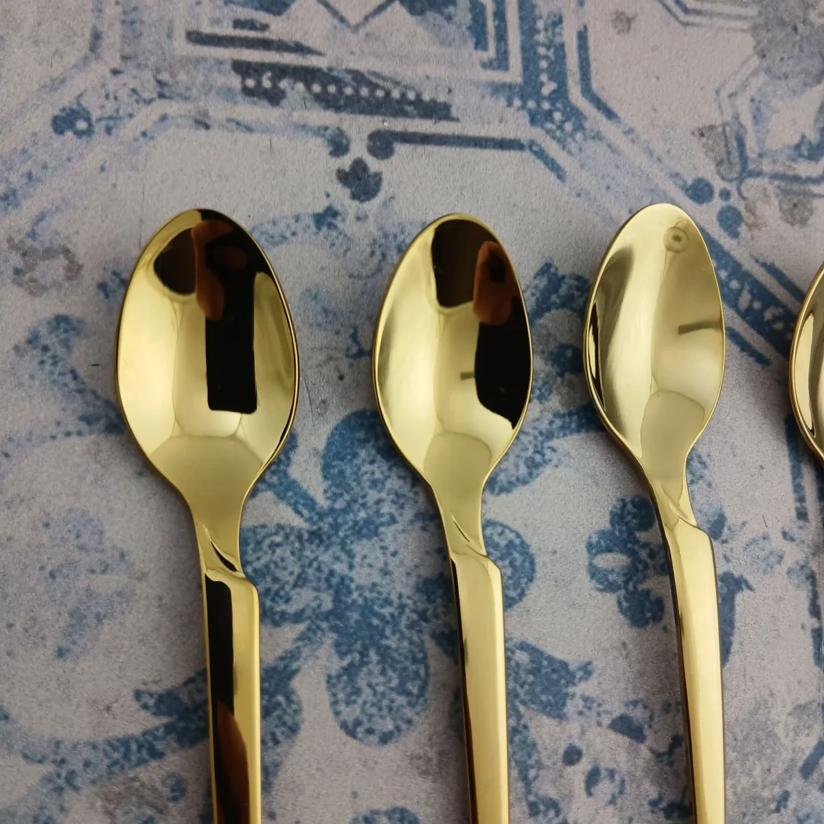 قاشق چای اس جی مدل هارمونی - طلایی - تصویر 3