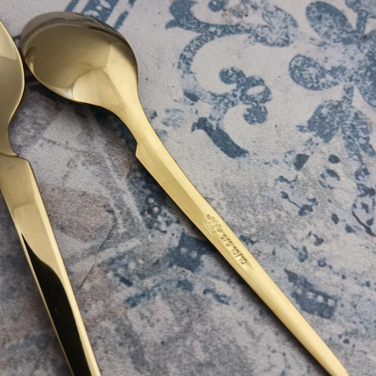 قاشق چای اس جی مدل هارمونی - طلایی - تصویر 5