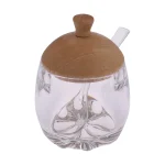 مربا خوری اکرولیک مدل نکتار درب چوبی کد 01 - تصویر 4