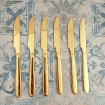 کارد میوه خوری 6 پارچه یونیک مدل دونا طلایی - تصویر 5